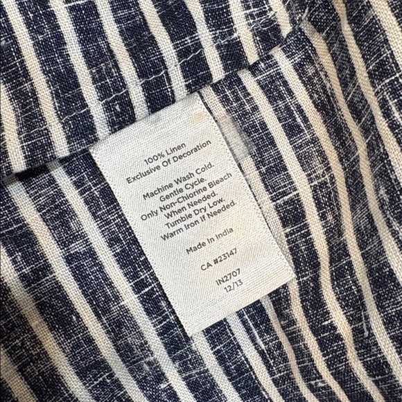 Women’s Talbots Linen Embroidered Blouse, Size XL - Picture 6 of 6